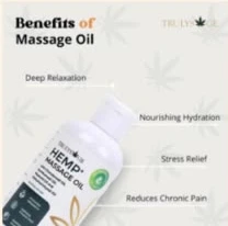 Truly Sage post on the benefits of hemp massage oil