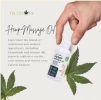 Truly Sage hemp massage oil launch post